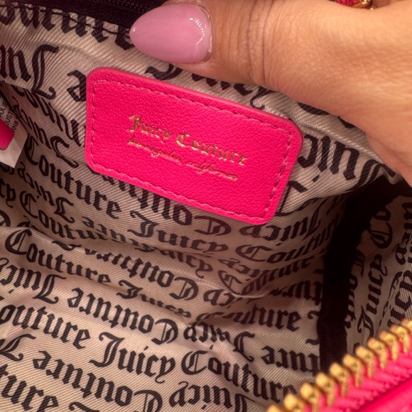 NWT Juicy Couture Pink Fuzzy Crossbody - Picture 6 of 11